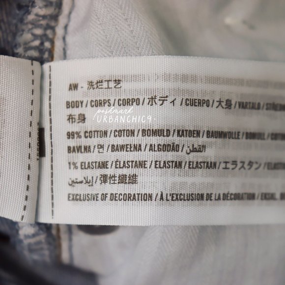 NWT ABERCROMBIE 90s Ultra High Rise Slim Straight Jean Light Blue size 28 - Picture 15 of 16